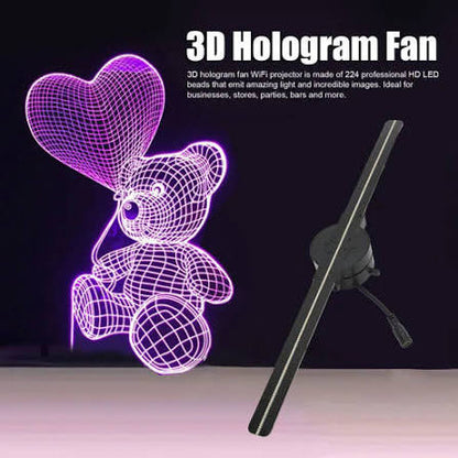 3D Hologram Fan 224 LED Light Beads